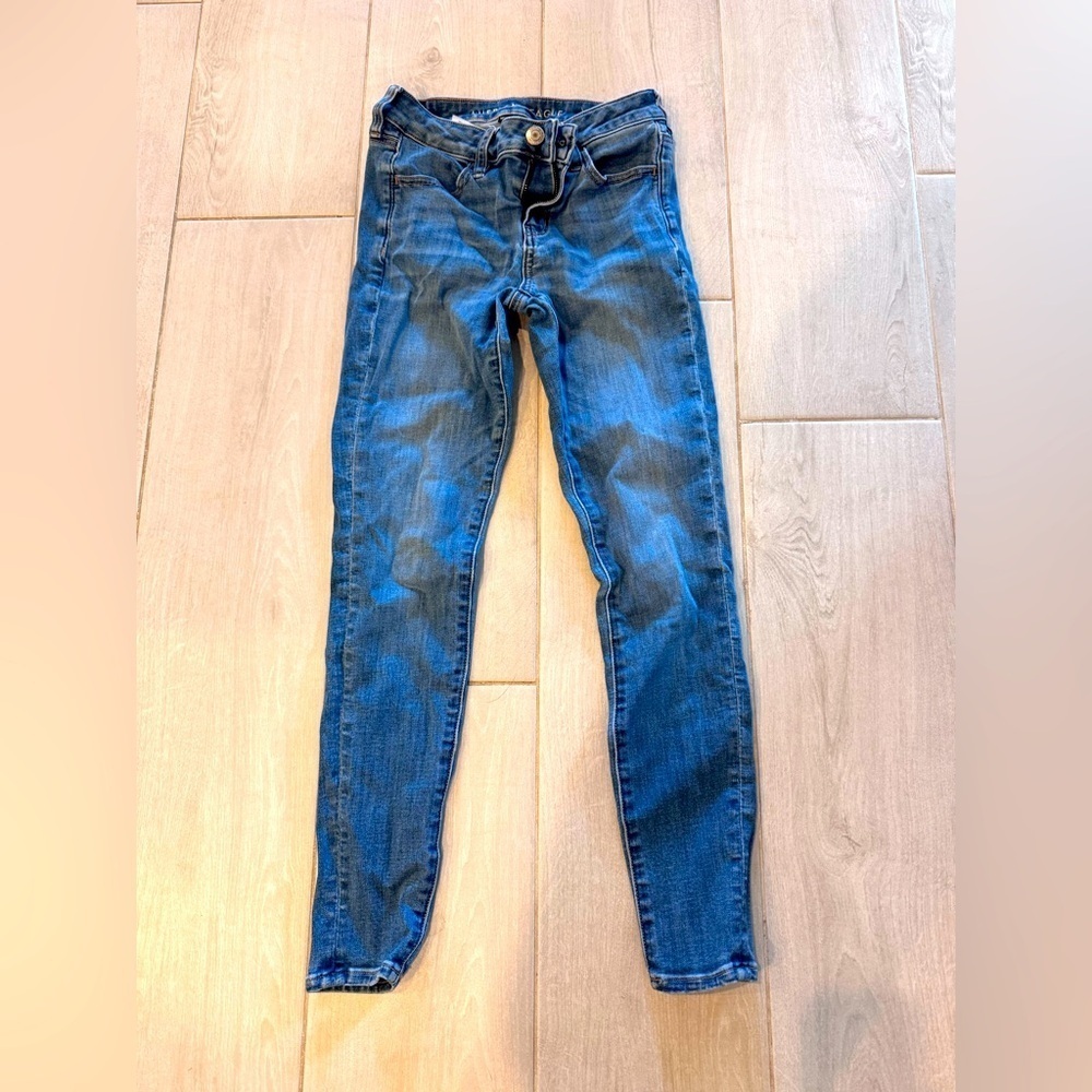 American Eagle Outfitters Dark Blue Skinny Jeans
